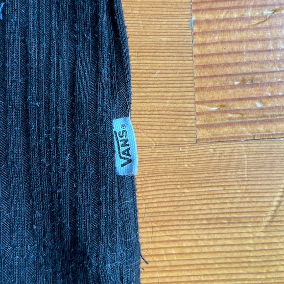 Ribbed black Vans turtleneck T-shirt - Picture 2 of 6